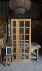 Antique Beveled Glass Door and Sidelight - 36.75x82.5 - L545