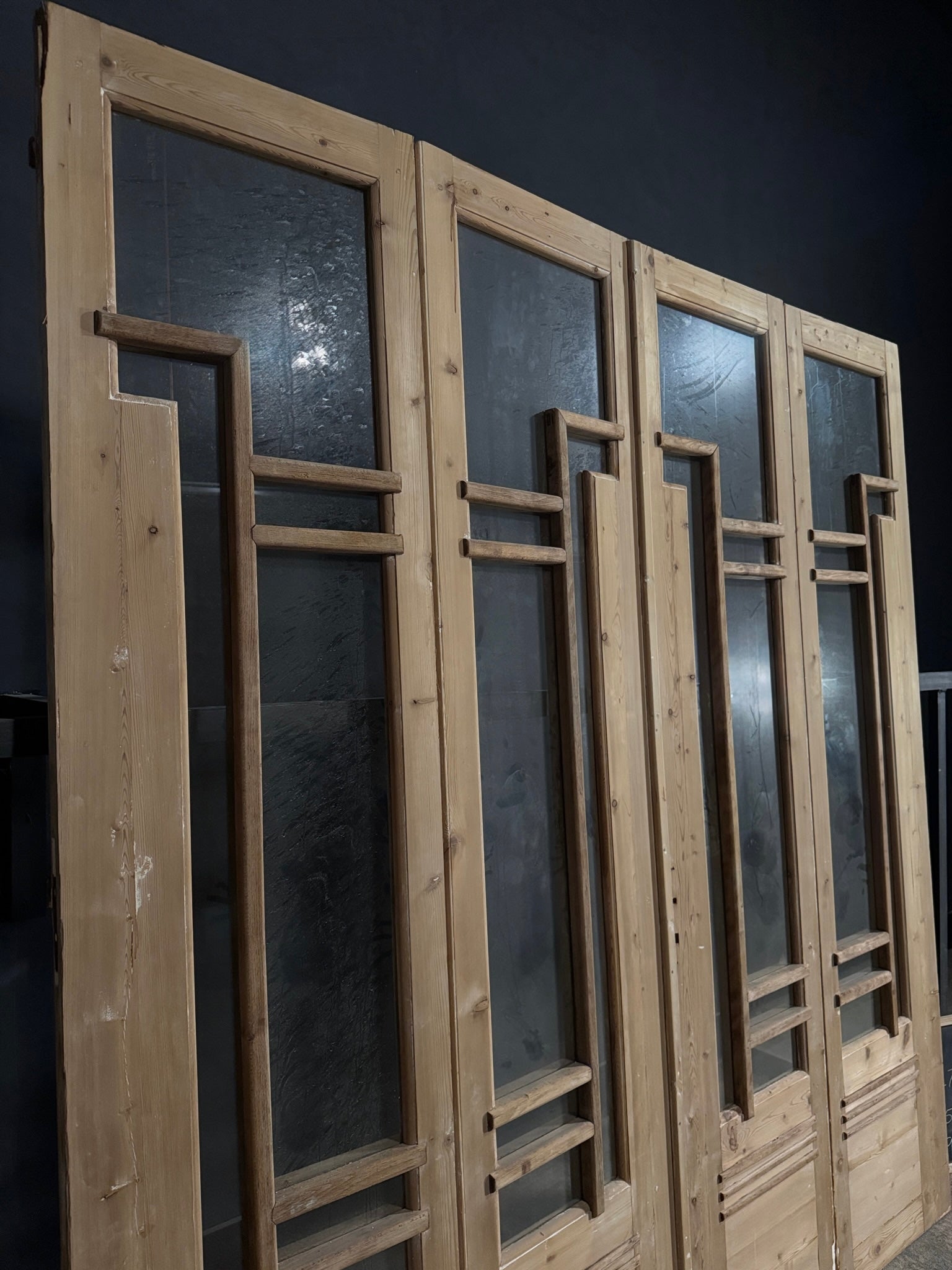Antique Glass Bi-Fold Doors - 92x97.75 - N392
