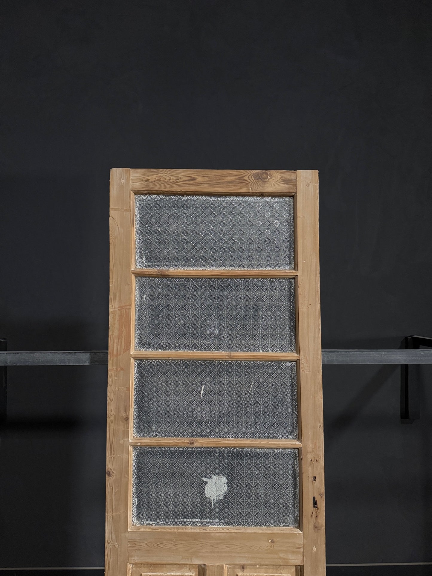 Antique Obscured Glass 4 Lite Single Door - 32x87.5 - N318