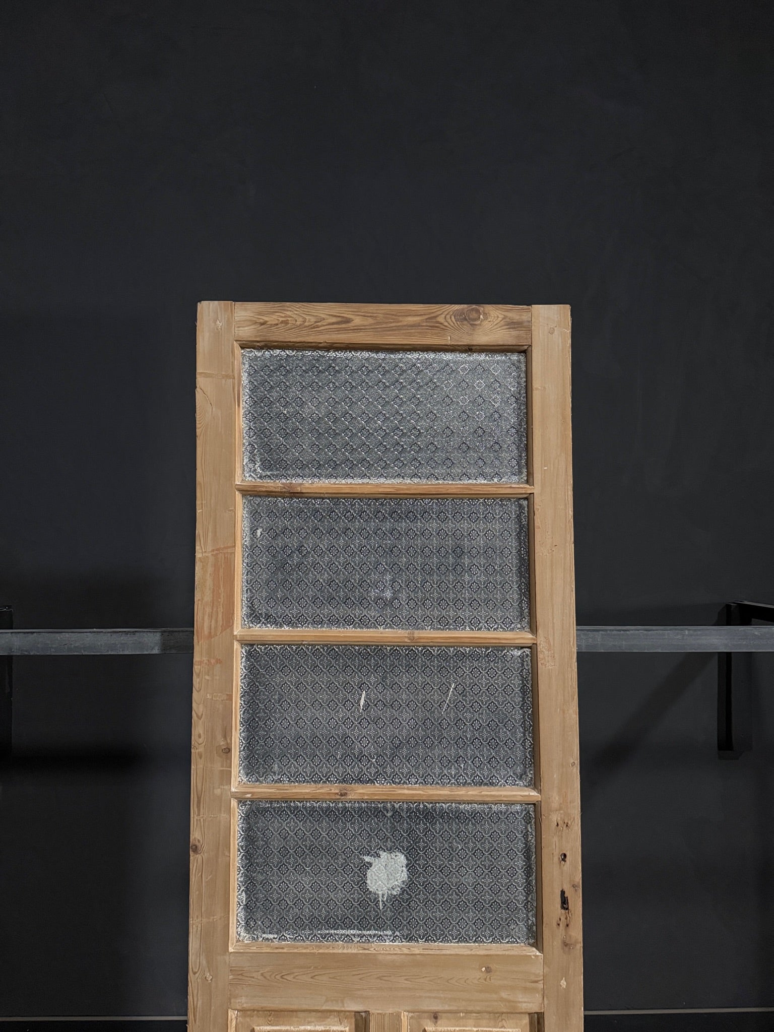 Antique Obscured Glass 4 Lite Single Door - 32x87.5 - N318