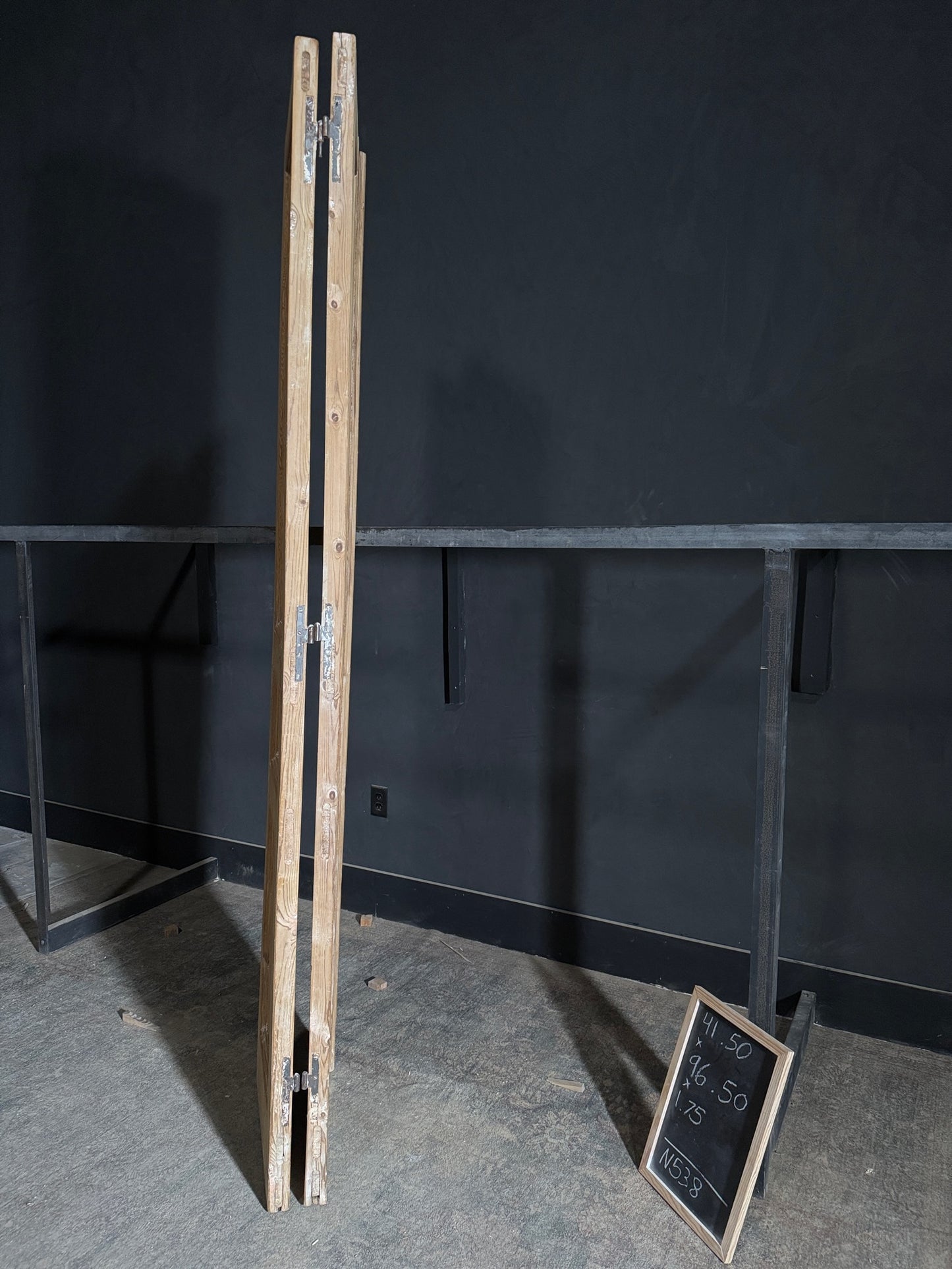 Antique Solid Double Doors - 41.5x96.5 - N538