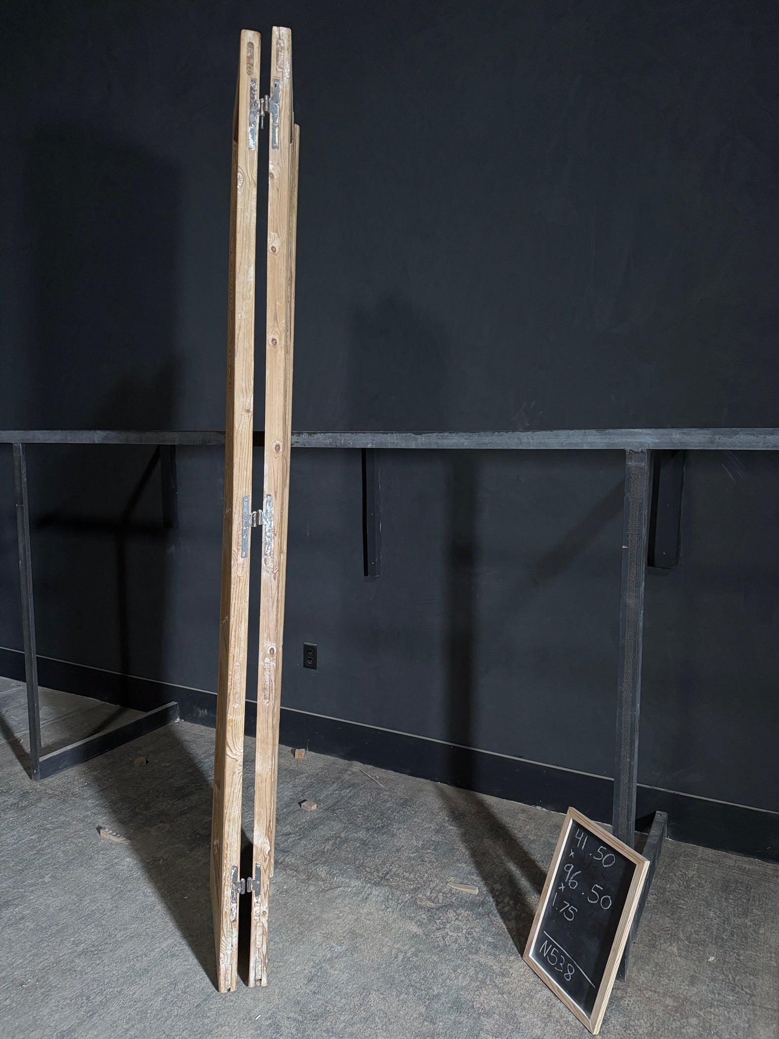 Antique Solid Double Doors - 41.5x96.5 - N538