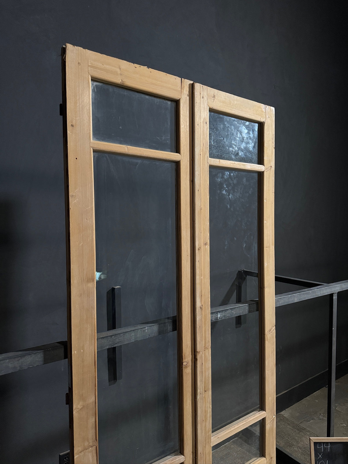 Antique Glass 2 Lite French Doors - 44x101 - N701