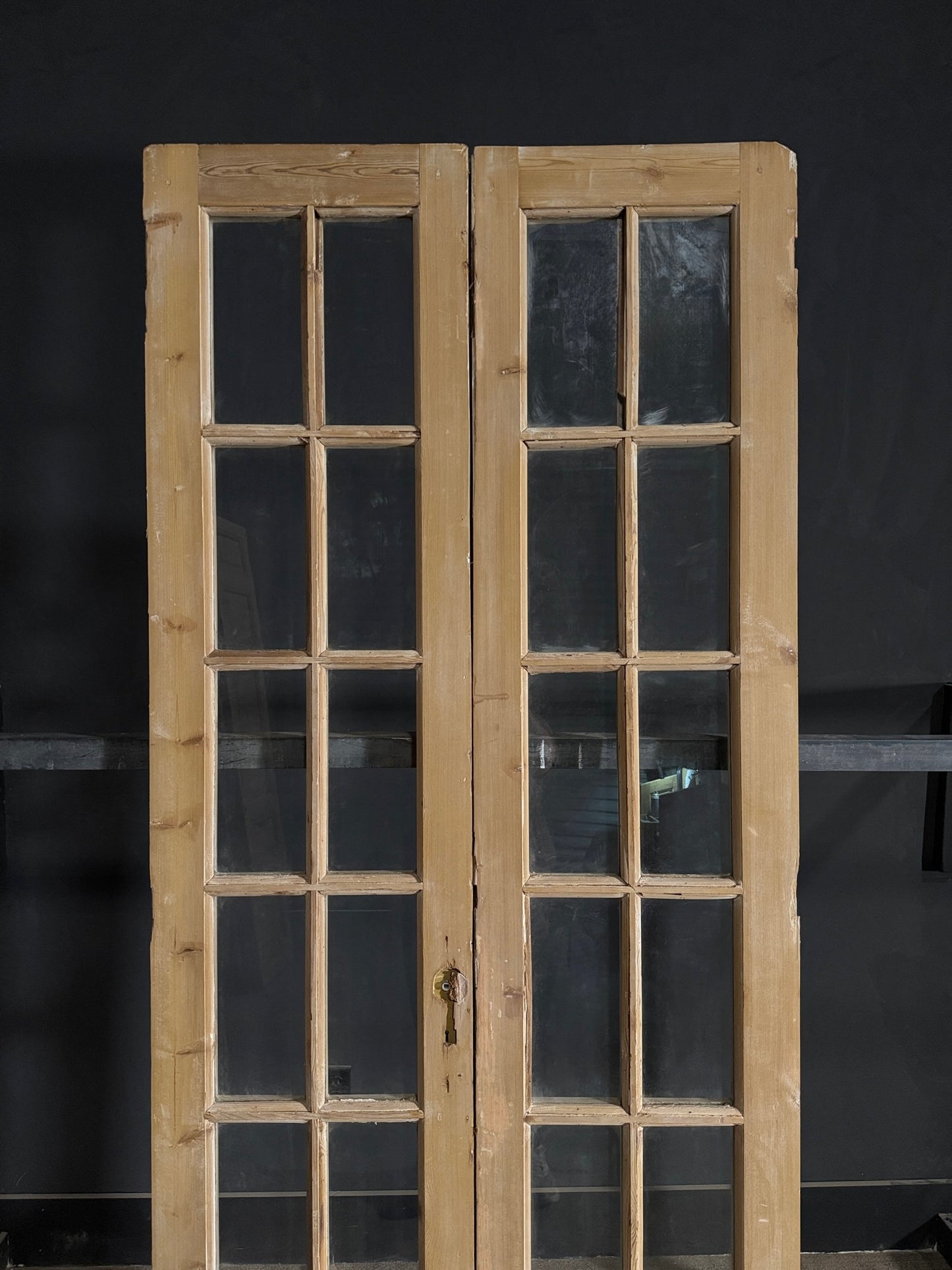 Antique Glass 10 Lite French Doors - 38.5x95.5 - N547