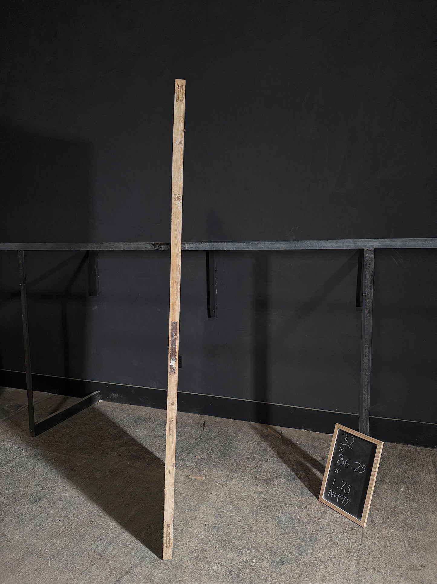 Antique Obscured Glass Single Door - 32x86.25 - N497