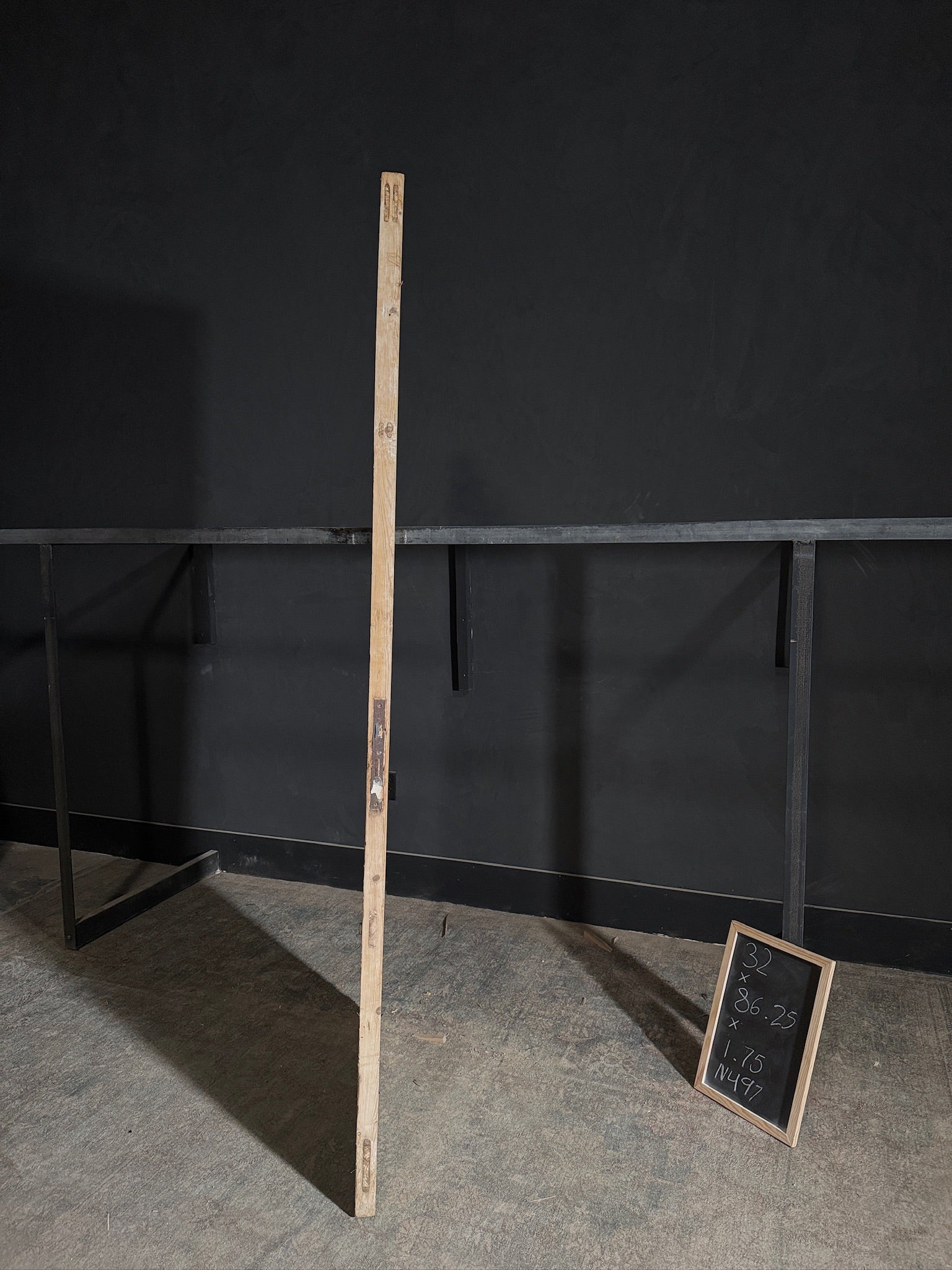 Antique Obscured Glass Single Door - 32x86.25 - N497