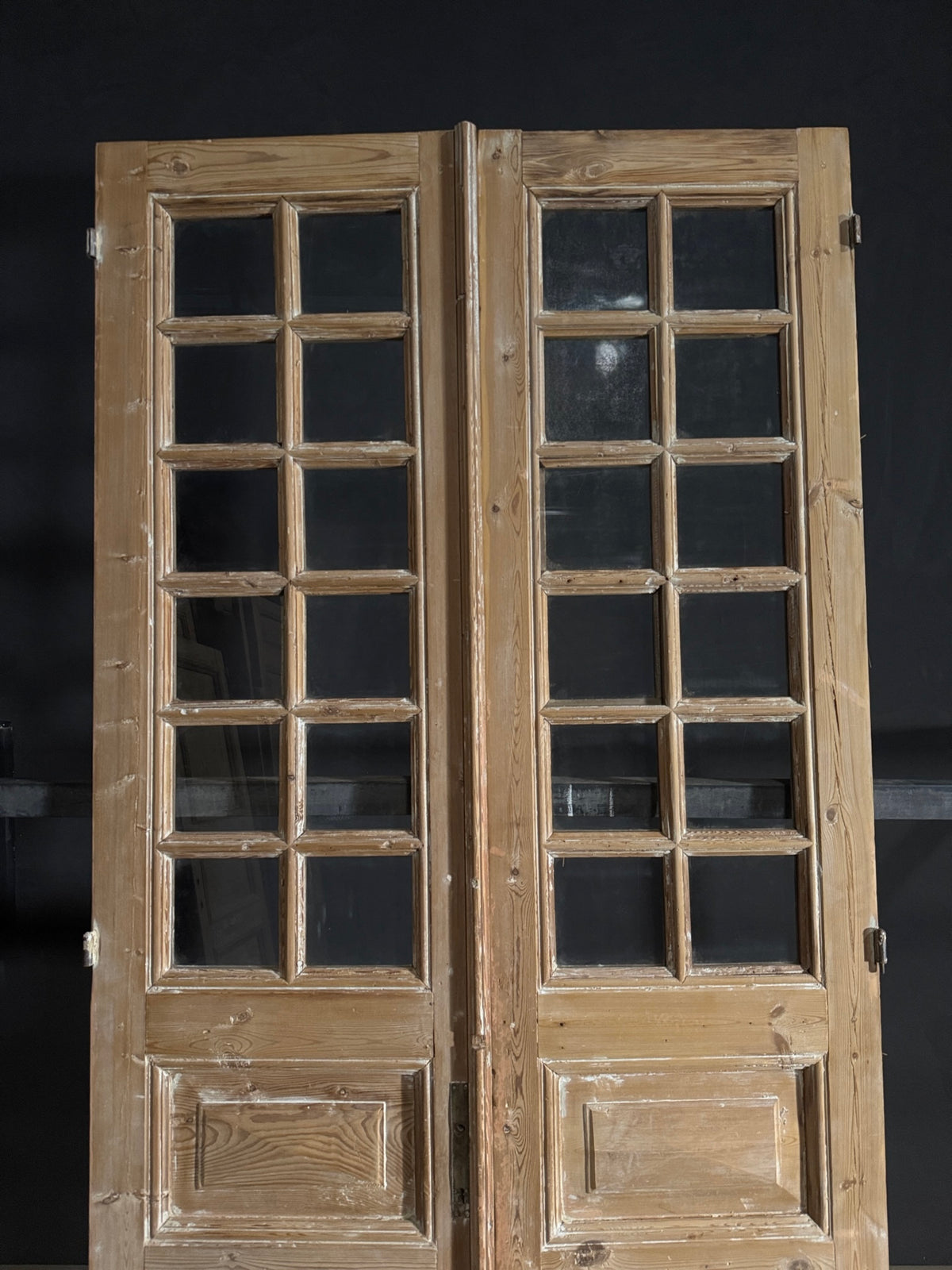 Antique Glass 12 Lite French Doors - 43.5x97.5 - N541