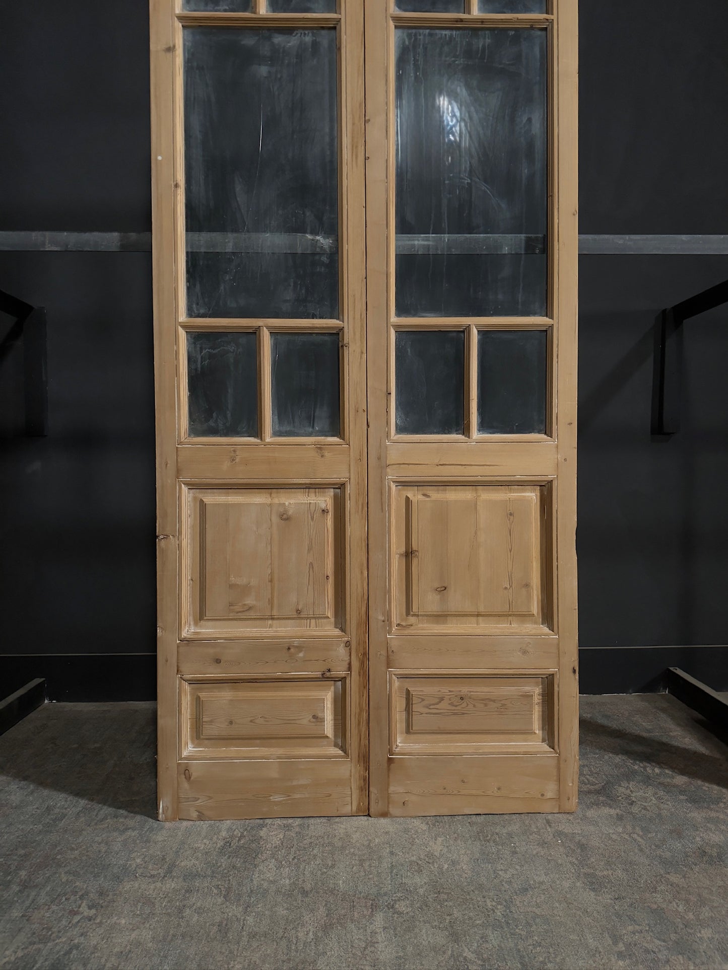 Antique Glass 5 Lite French Doors - 43x95 - N281