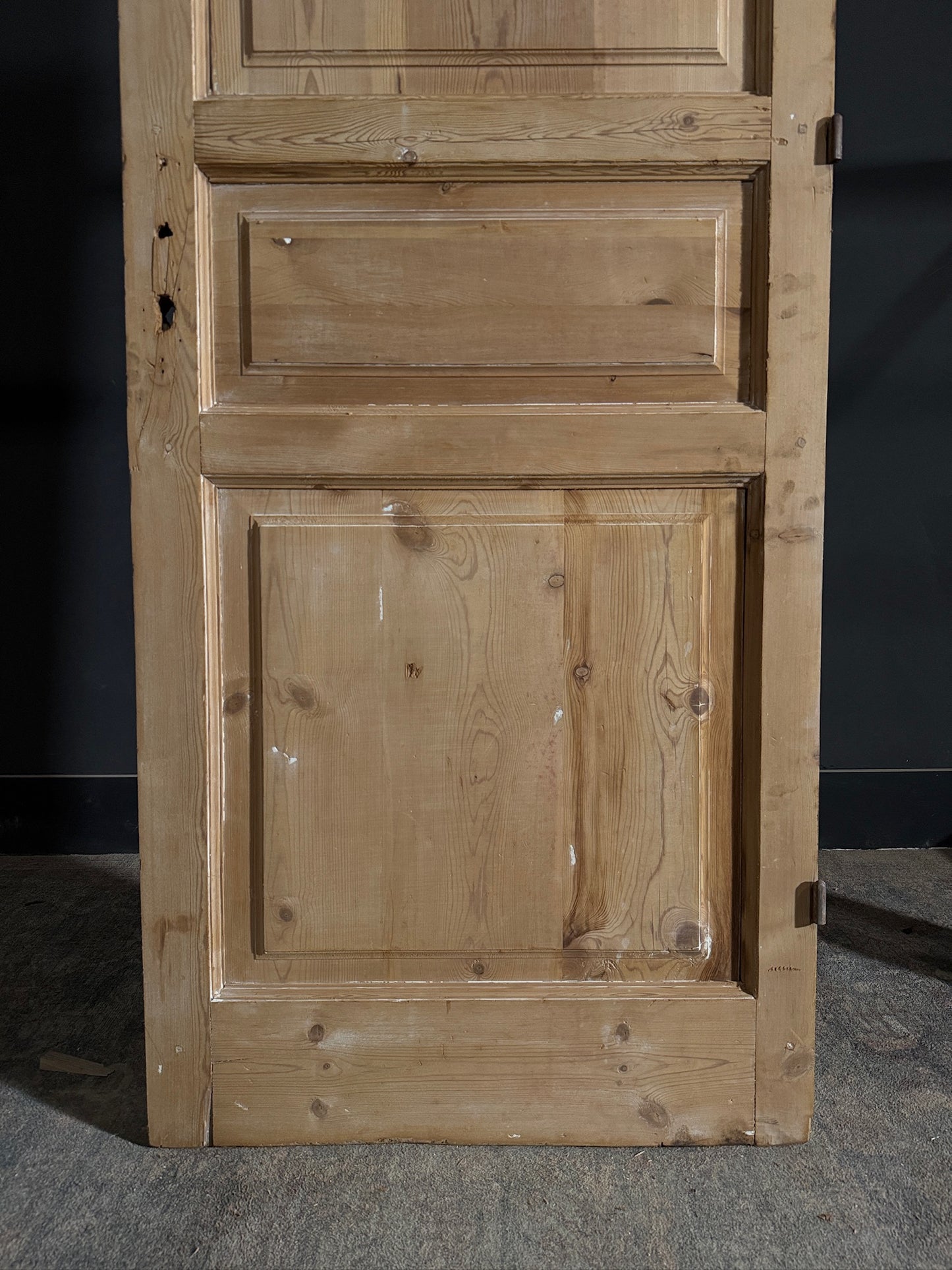 Antique 3 Panel Solid Single Door - 32x88.75 - N460