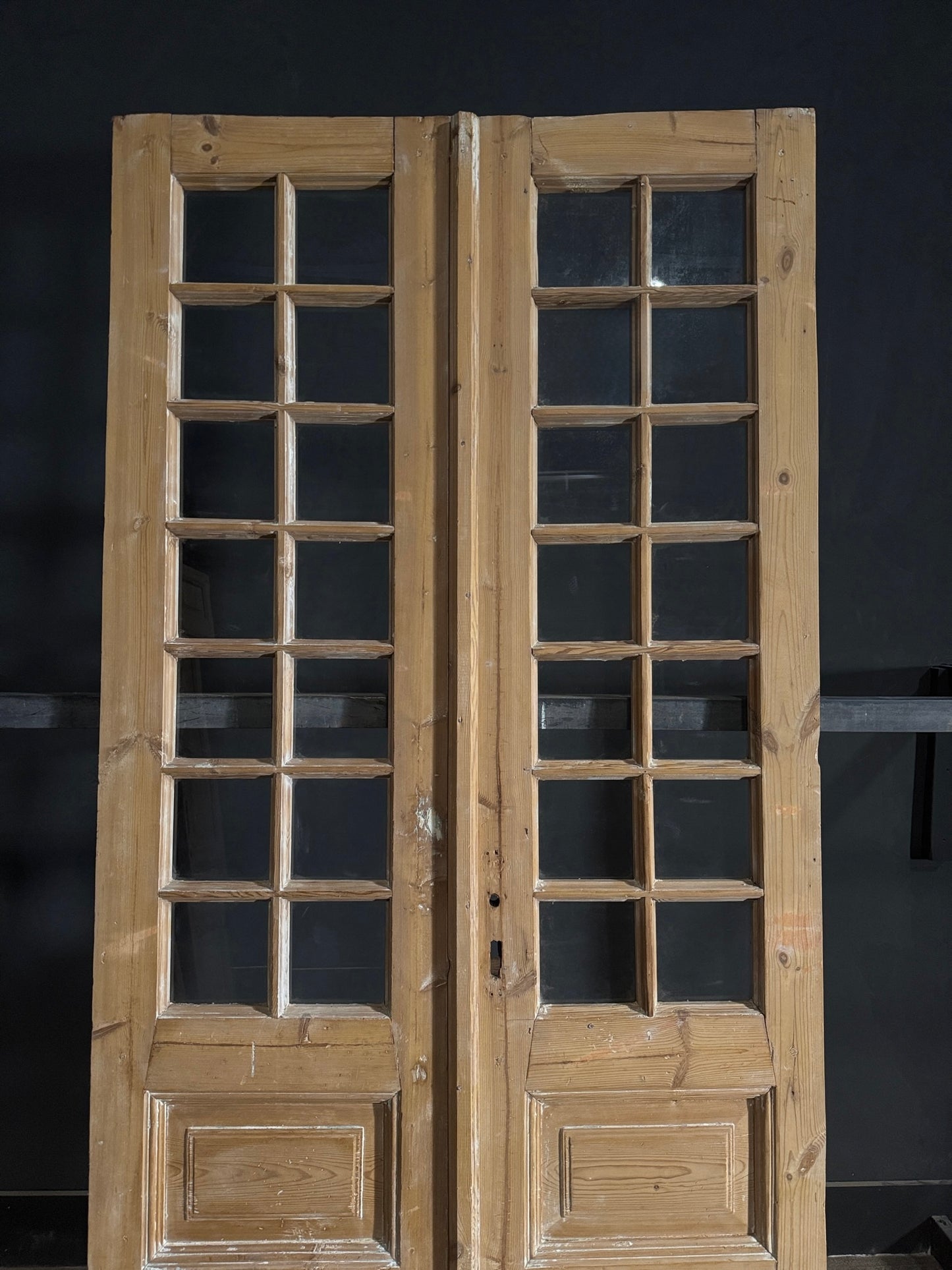 Antique Glass 14 Lite French Doors - 42.5x95 - N542