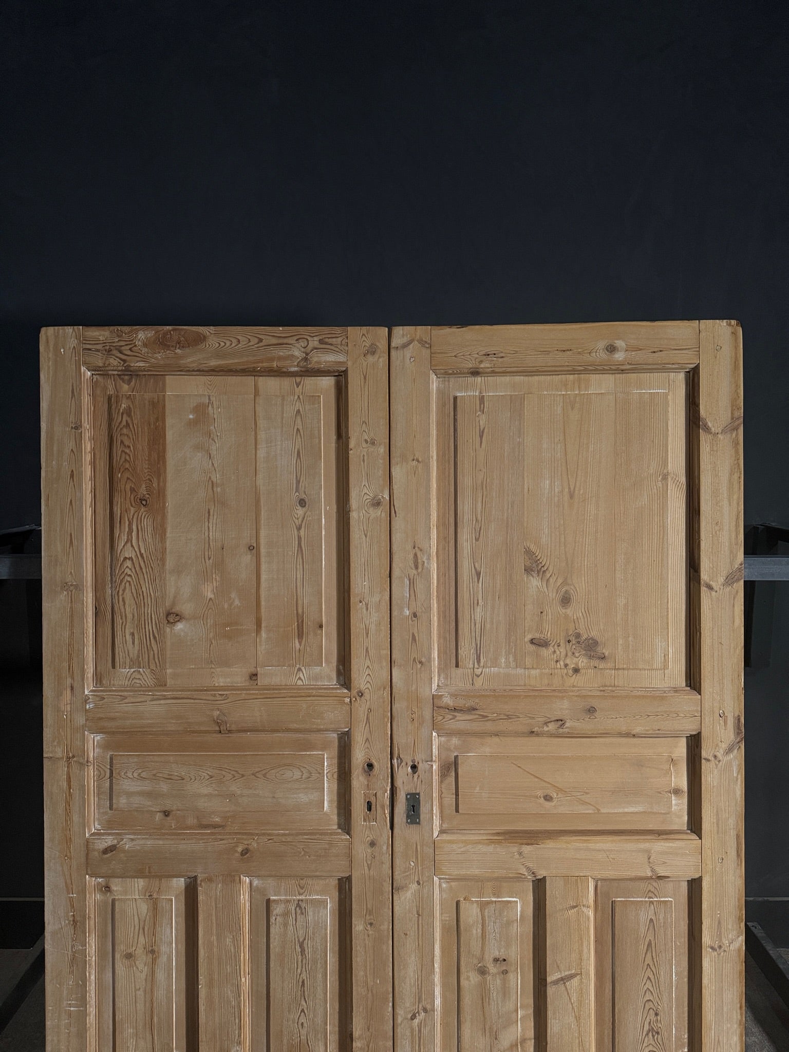 Antique 4 Panel Solid Double Doors - 60x80 - N499
