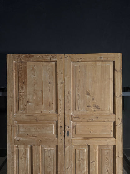 Antique 4 Panel Solid Double Doors - 60x80 - N499