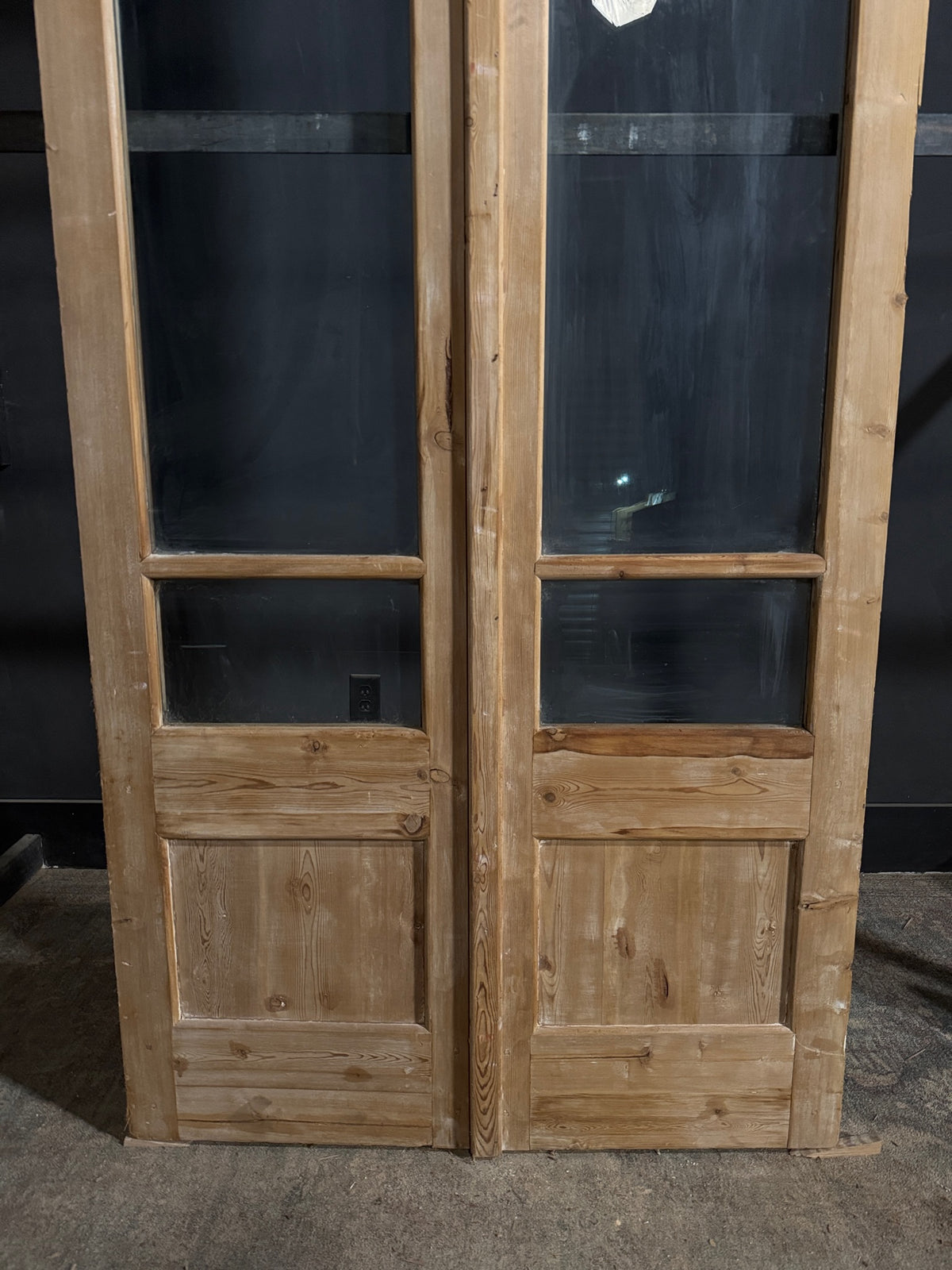 Antique Glass 2 Lite French Doors - 44x100.5 - N702
