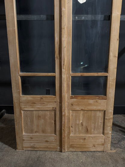 Antique Glass 2 Lite French Doors - 44x100.5 - N702