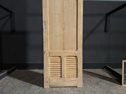 Antique Louvered 2 Panel Single Door - 25.75x70 - N142