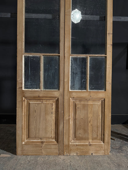 Antique Glass 5 Lite French Doors - 39.5x94 - N492