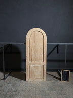 Antique 2 Panel Arched Solid Single Door - 31.75x82.5 - N259