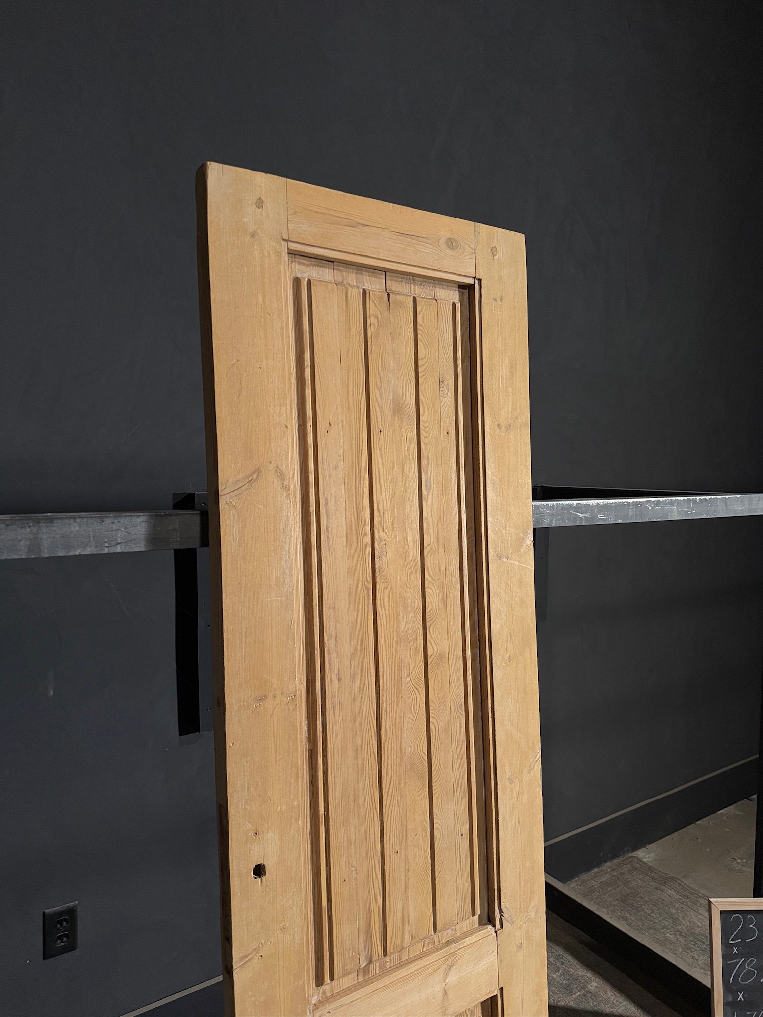 Antique Fluted 2 Panel Single Door - 23.5x78.5 - N451