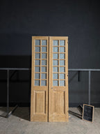 Antique Glass 16 Lite French Doors - 43.25x98.25 - N626