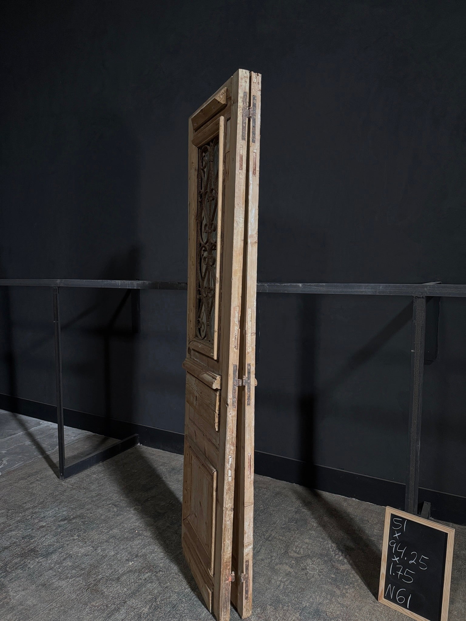 Antique Iron French Doors - 51x94.25 - N61
