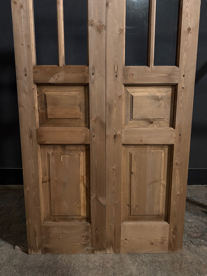 Handcrafted Glass 2 Lite French Doors - 36x80 - N720