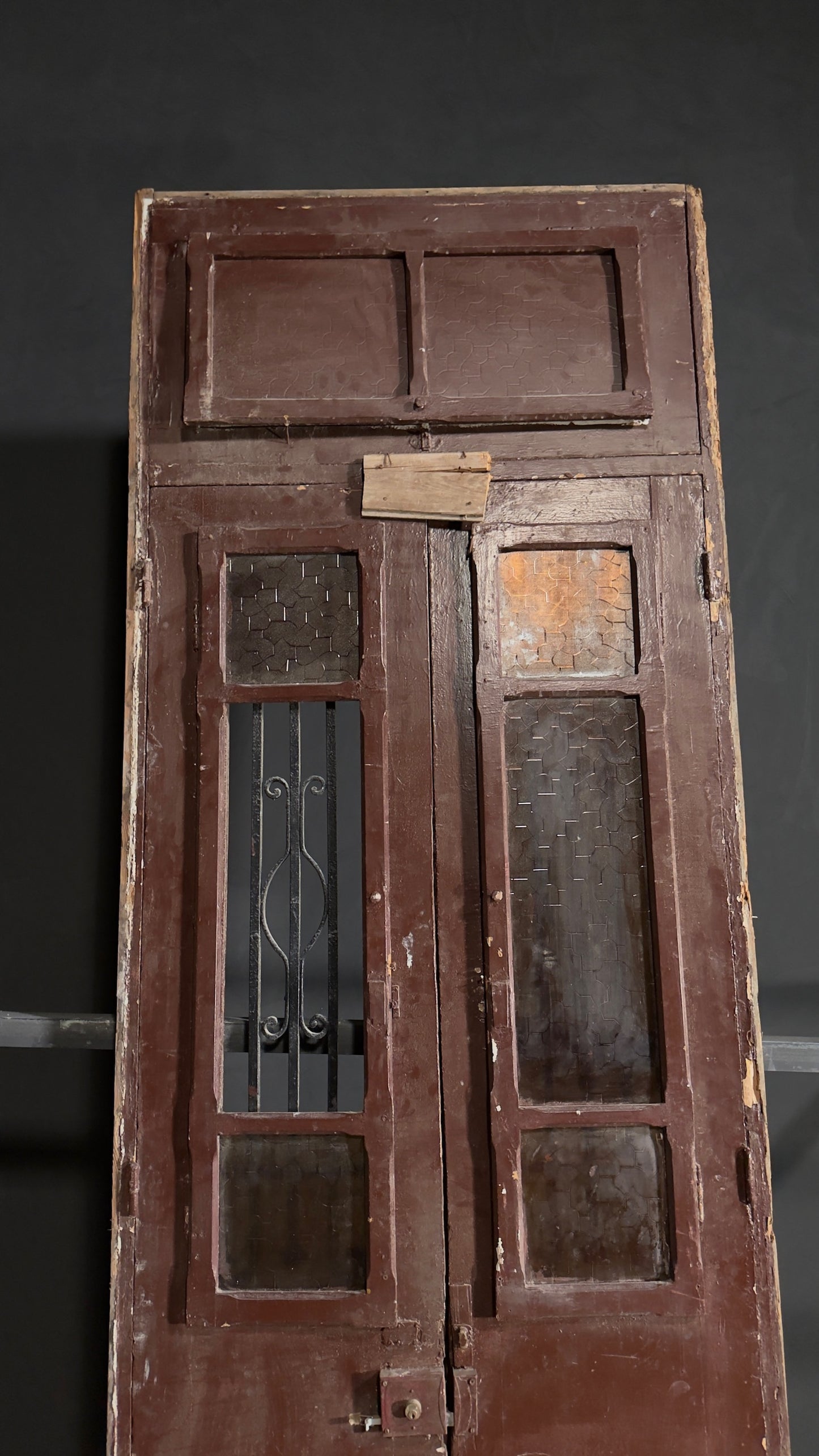 Antique Iron French Doors - 40x121 - N134