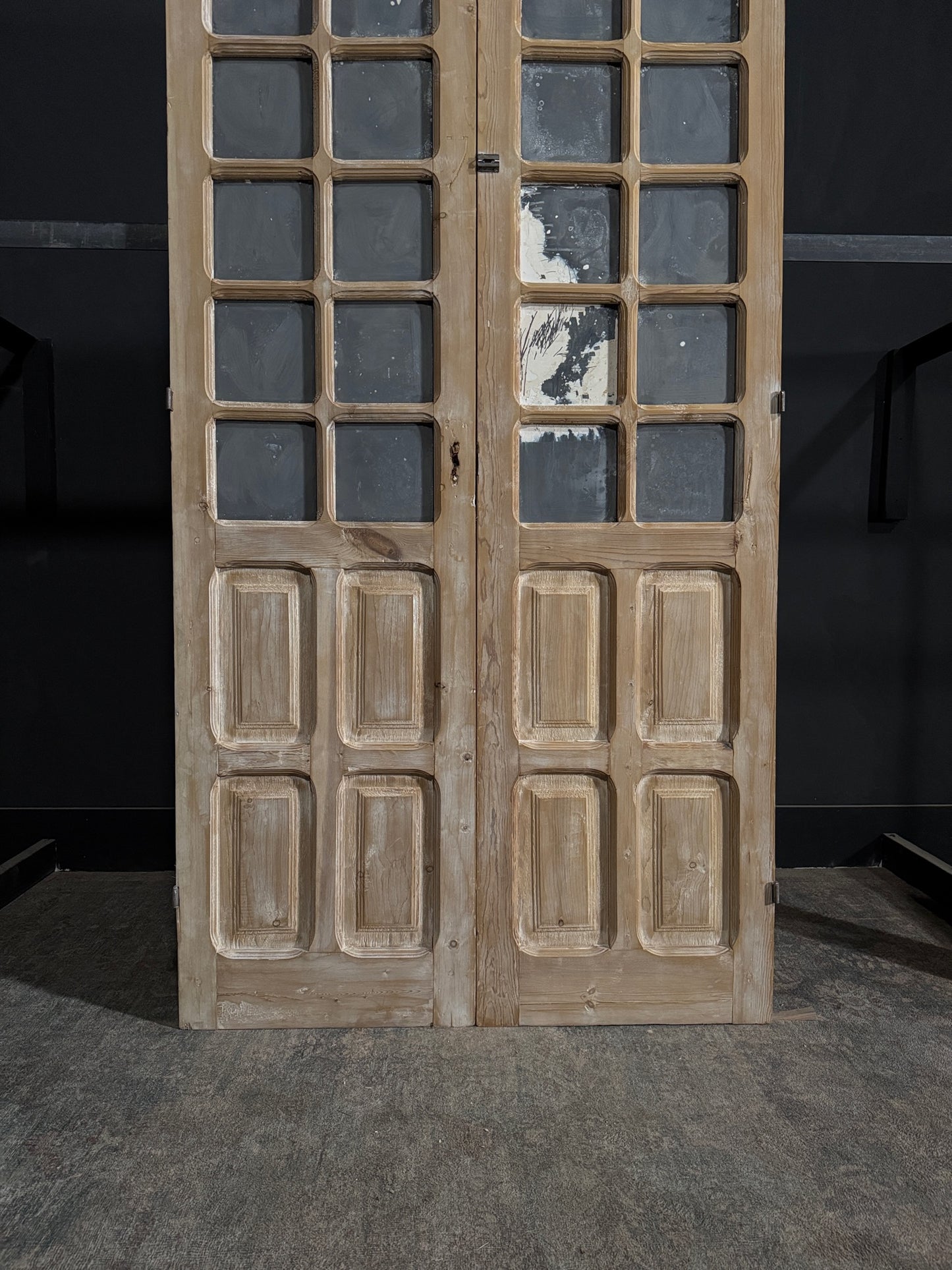 Antique Mirrored 10 Lite French Doors - 44.75x84.5 - N287