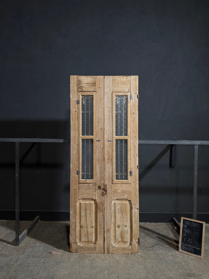 Antique Iron French Doors - 36.5x94 - N685