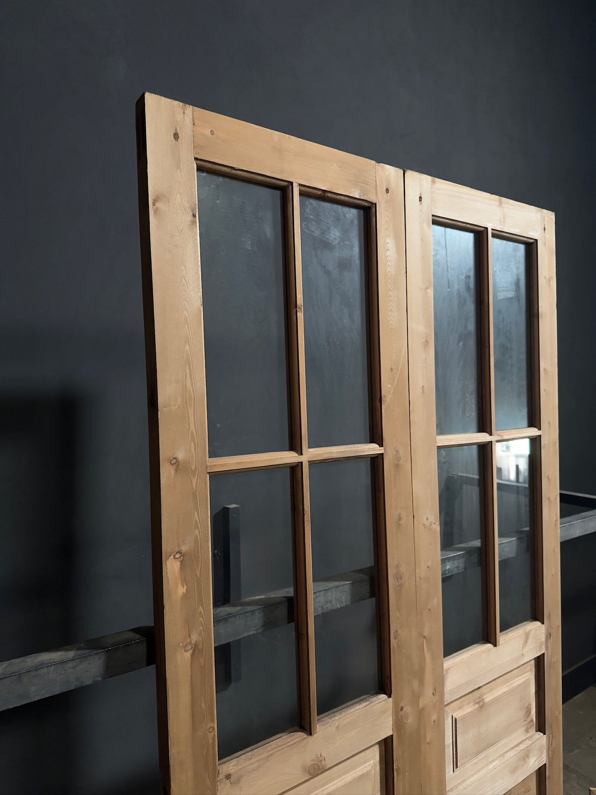 Handcrafted Glass 4 Lite French Doors - 48x96 - N725