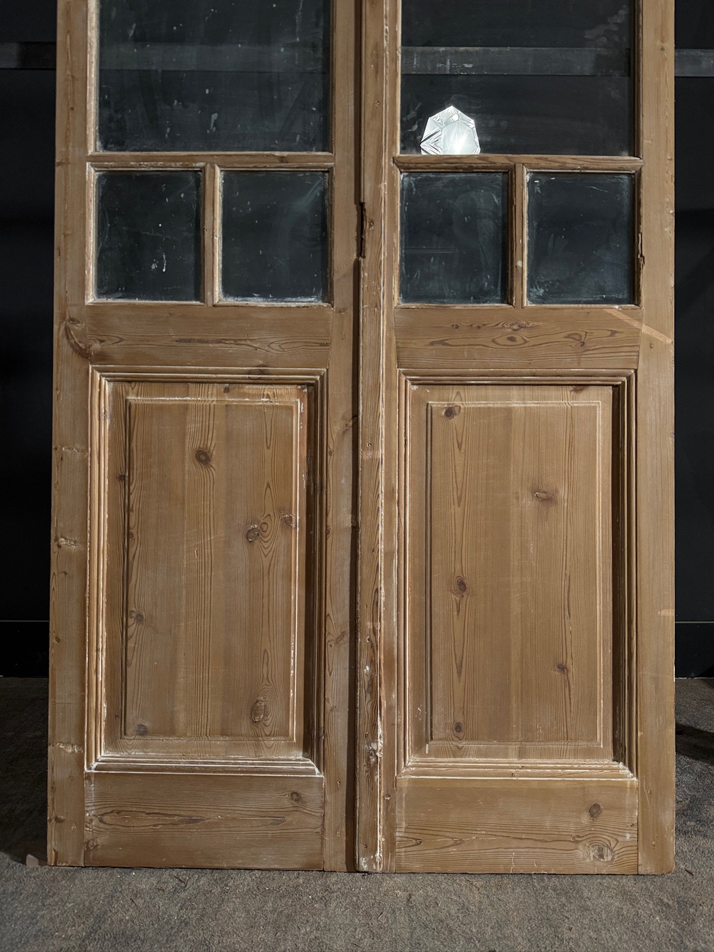 Antique Glass 5 Lite French Doors - 44.25x93 - N491