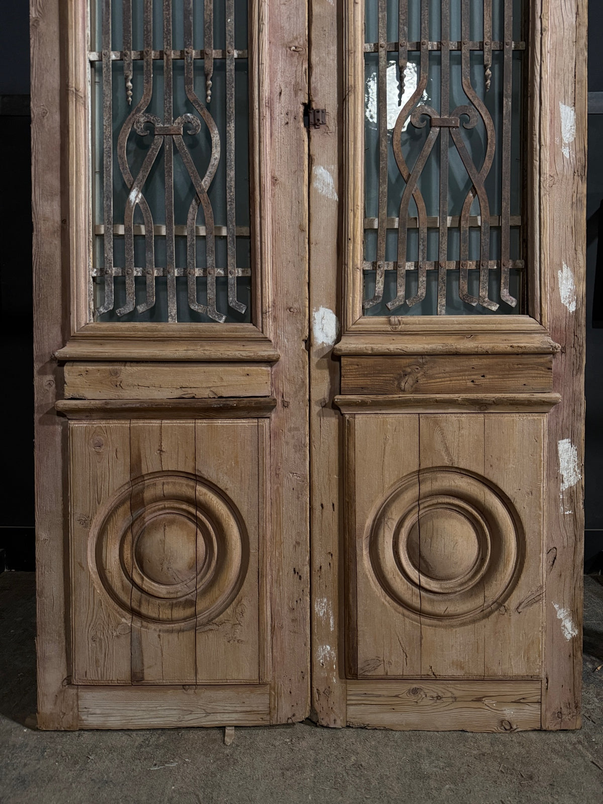 Antique Iron French Doors - 50.5x94.5 - N713