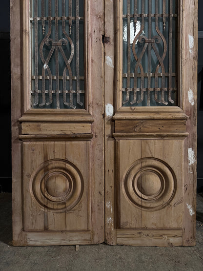 Antique Iron French Doors - 50.5x94.5 - N713