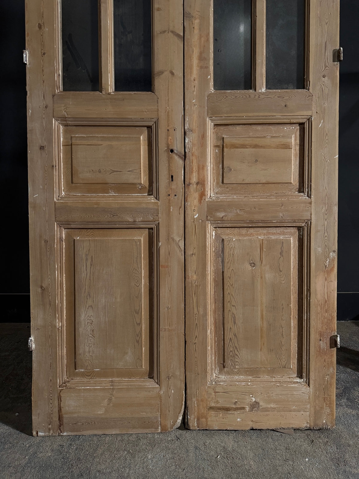Antique Glass 6 Lite French Doors - 39.5x92 - N551