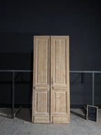 Antique 2 Panel Solid Double Doors - 44x103.5 - N549