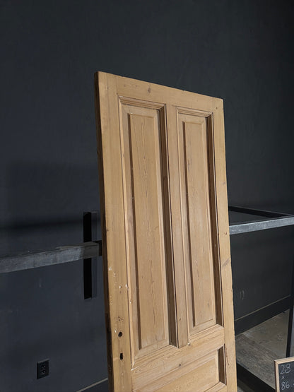 Antique 4 Panel Solid Single Door - 28.25x86.5 - N500