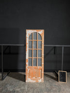 Antique Glass 12 Lite Arched Single Door - 28.5x84 - N80