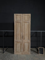 Antique 3 Panel Solid Double Doors - 41.25x102.5 - N345