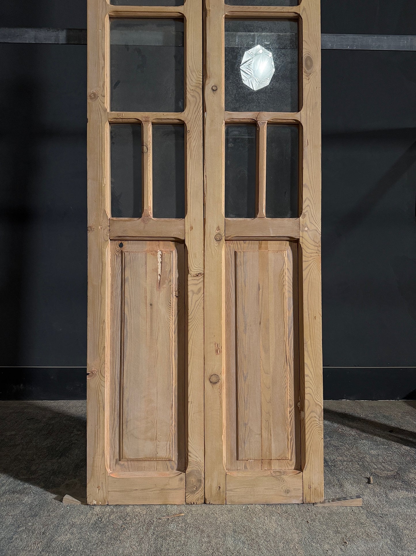 Antique Glass French Doors - 29.25x90.5 - N469
