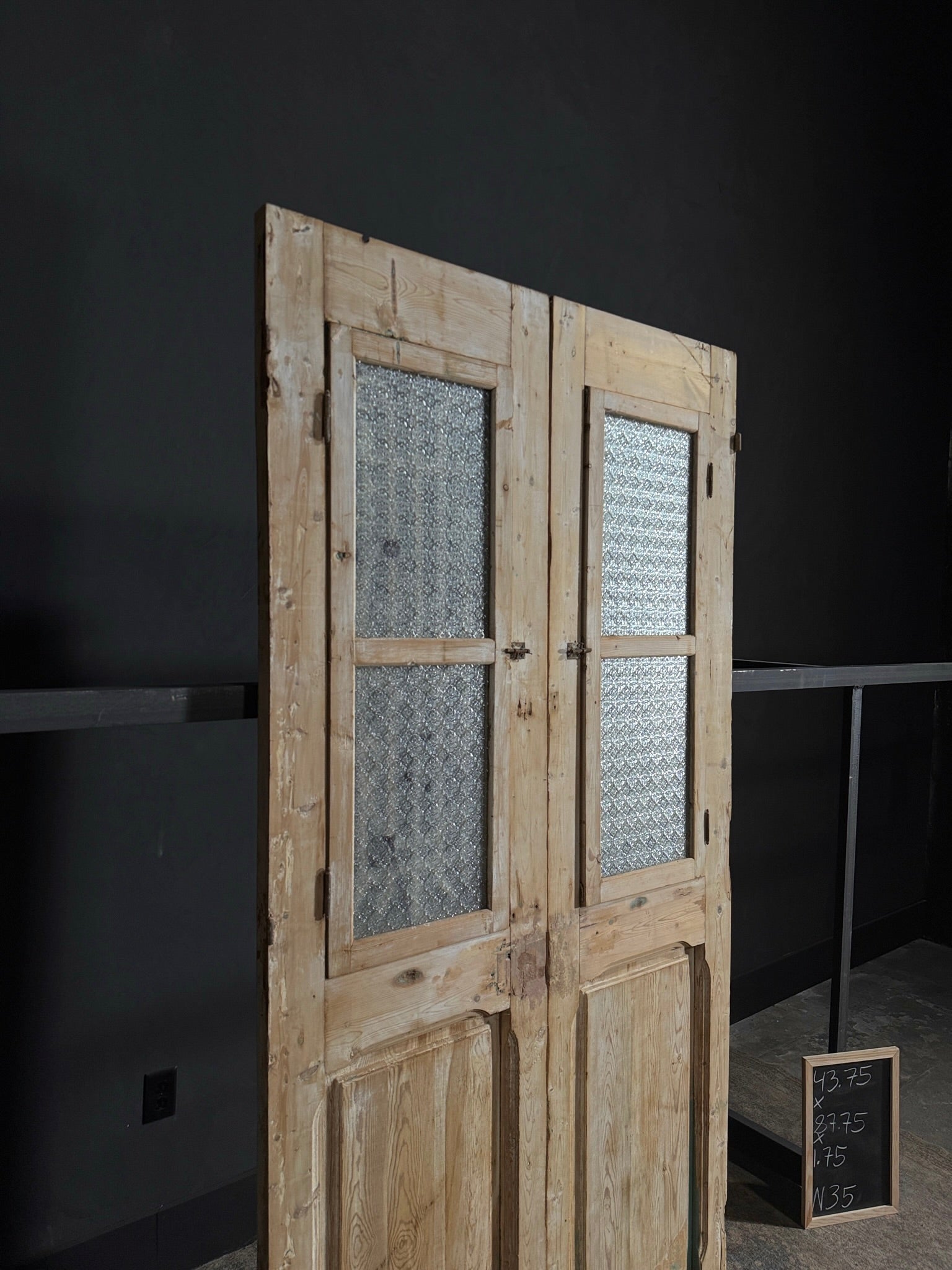 Antique Iron French Doors - 43.75x89.75 - N35