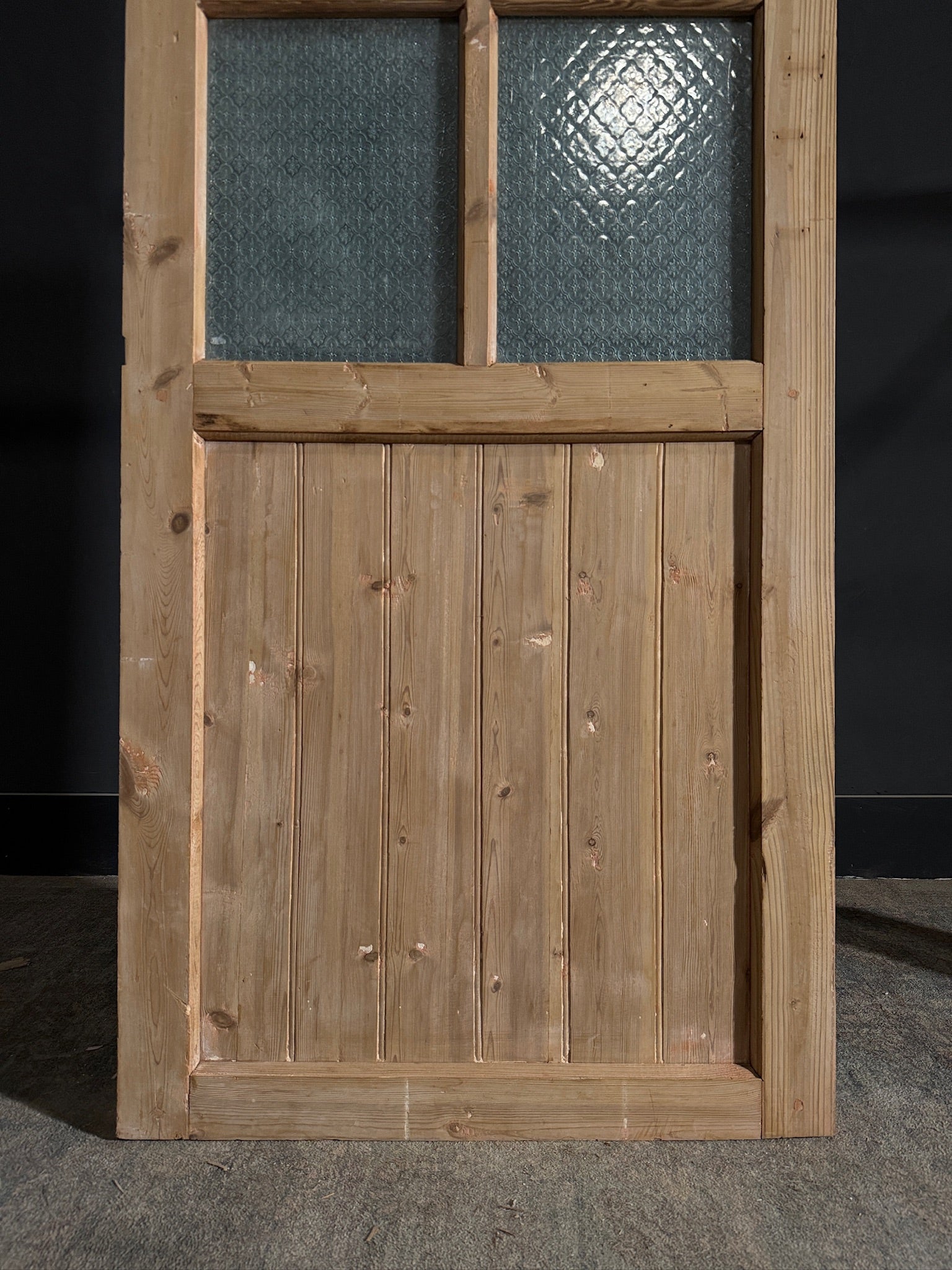 Antique Obscured Glass 4 Lite Single Door - 33x80 - N417