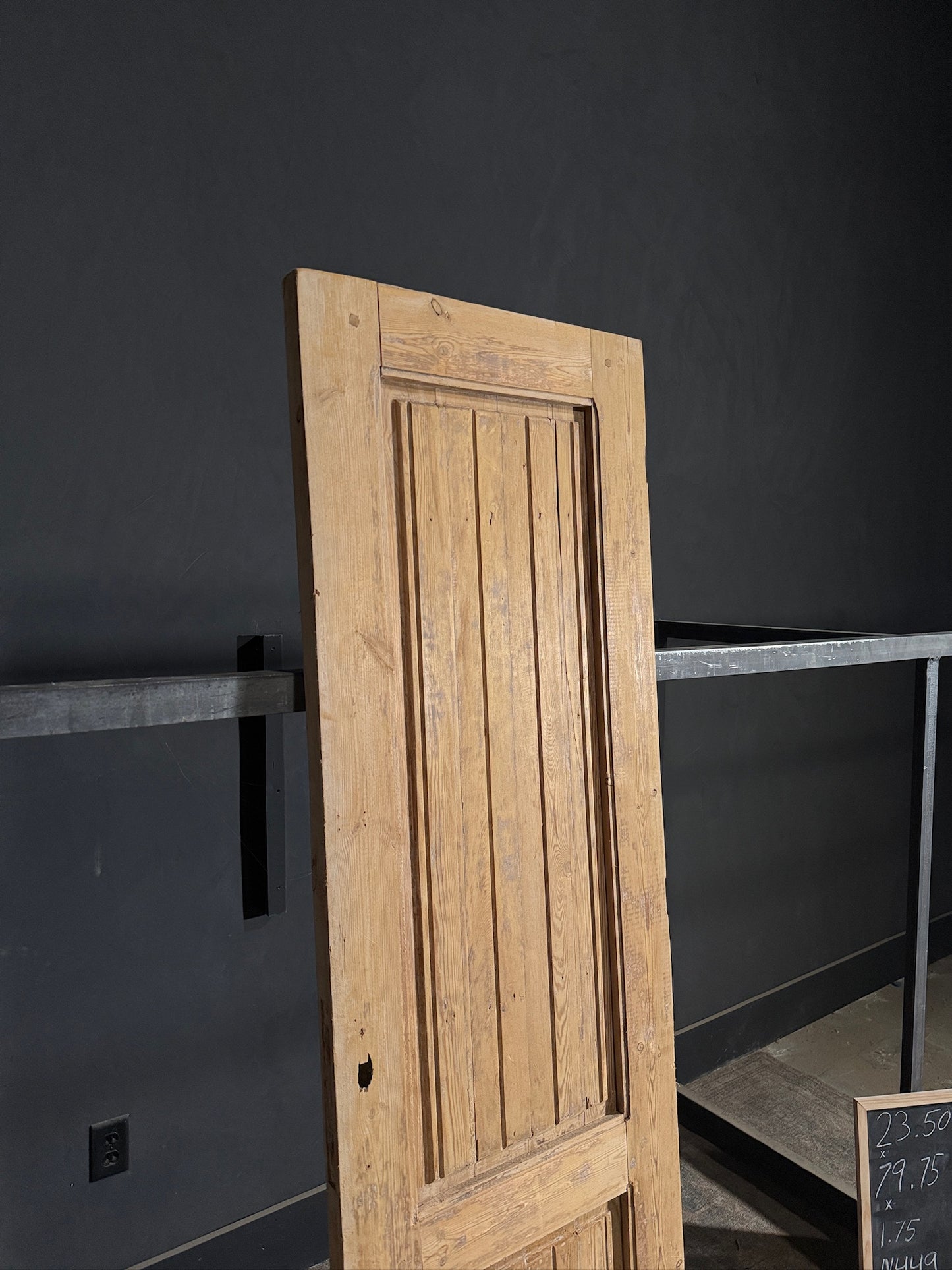 Antique Solid Single Door - 23.5x79.75 - N449
