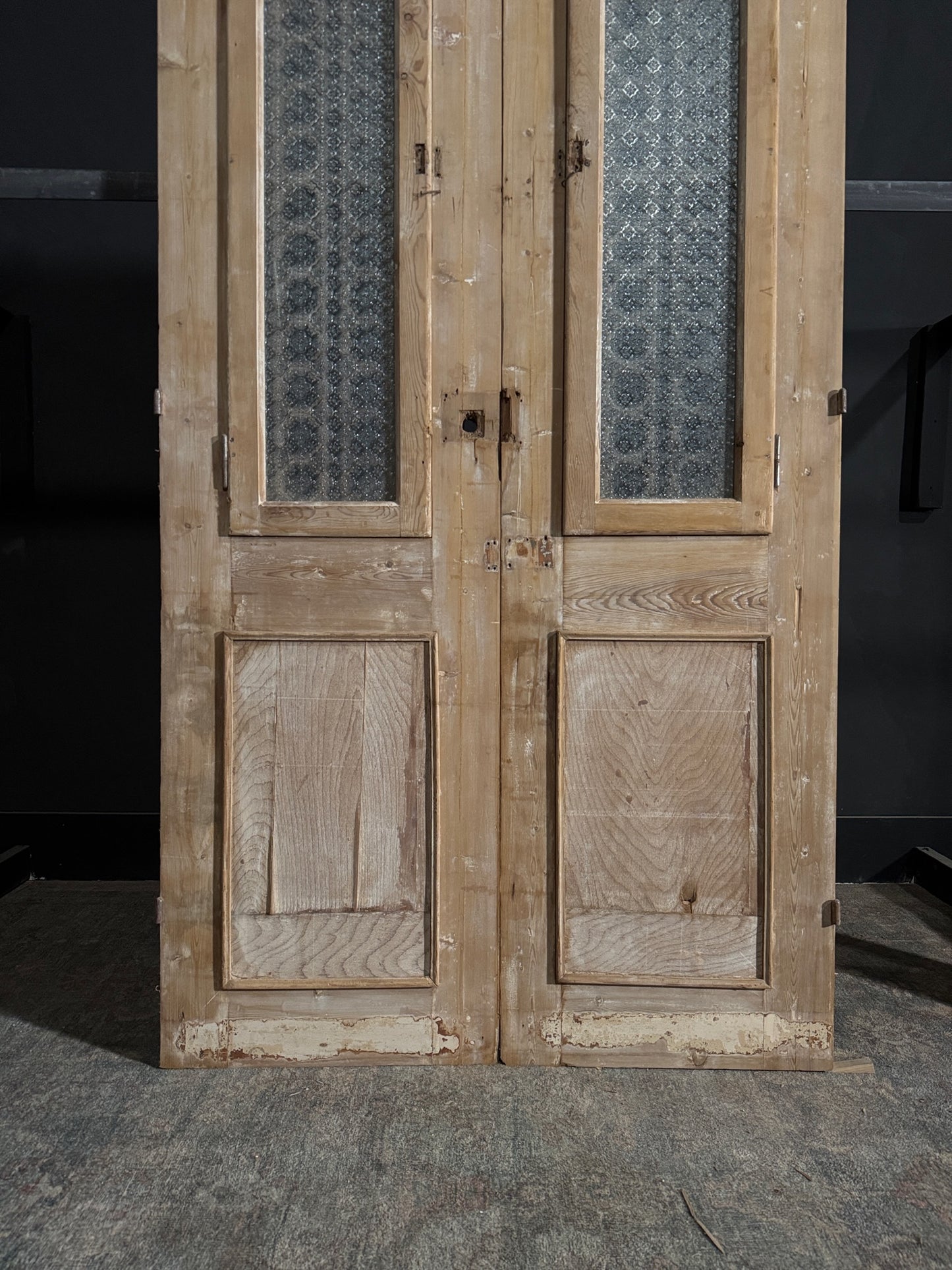 Antique Iron French Doors - 44.75x89 - N96