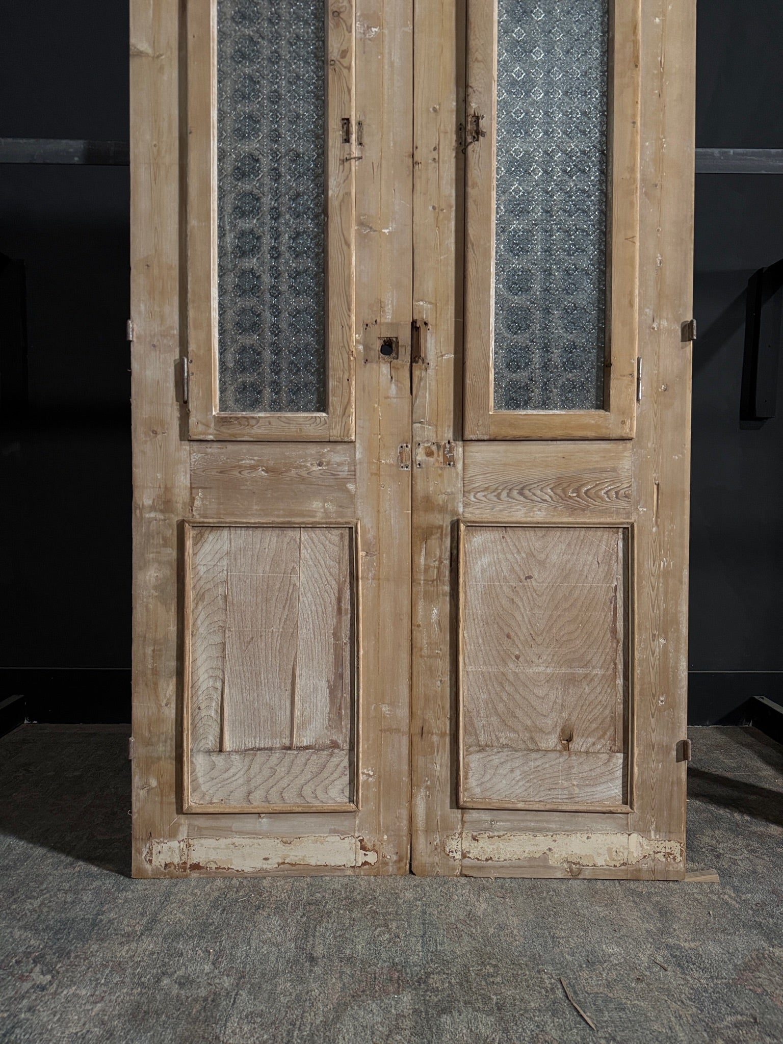 Antique Iron French Doors - 44.75x89 - N96