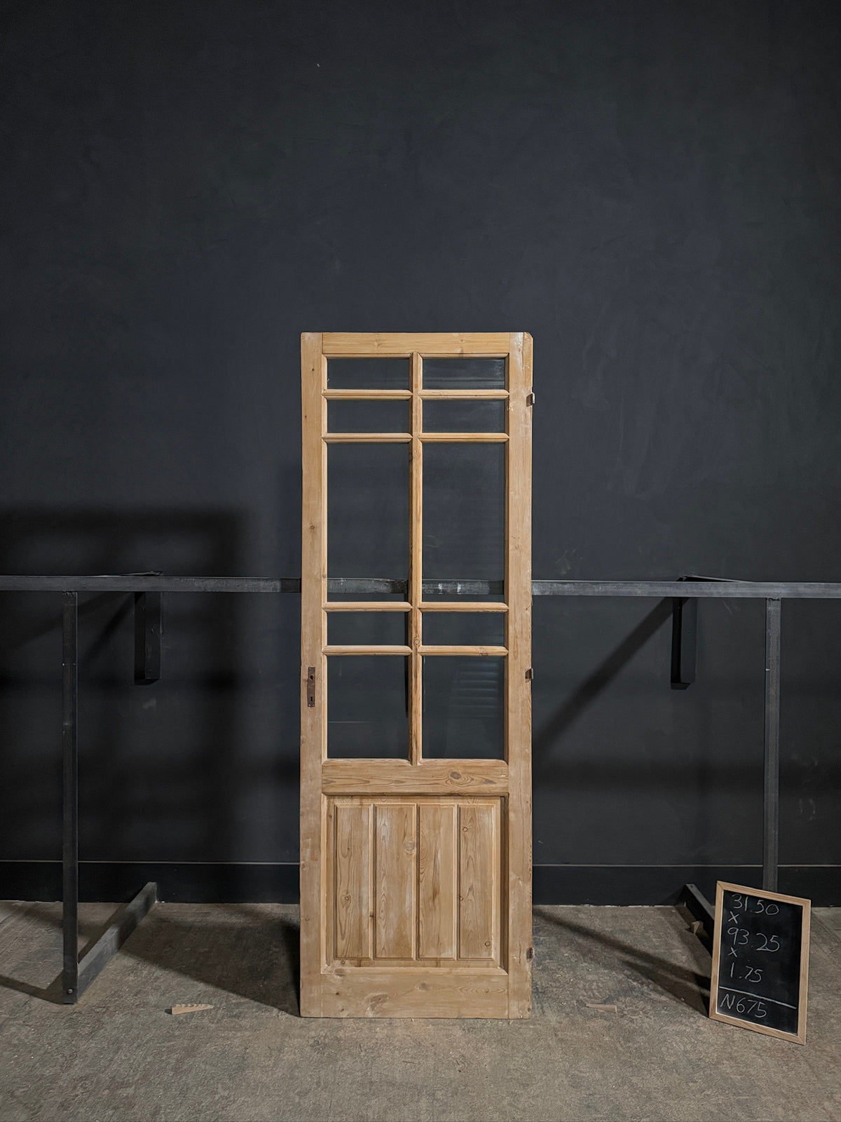 Antique Glass 10 Lite Single Door - 31.5x93.25 - N675