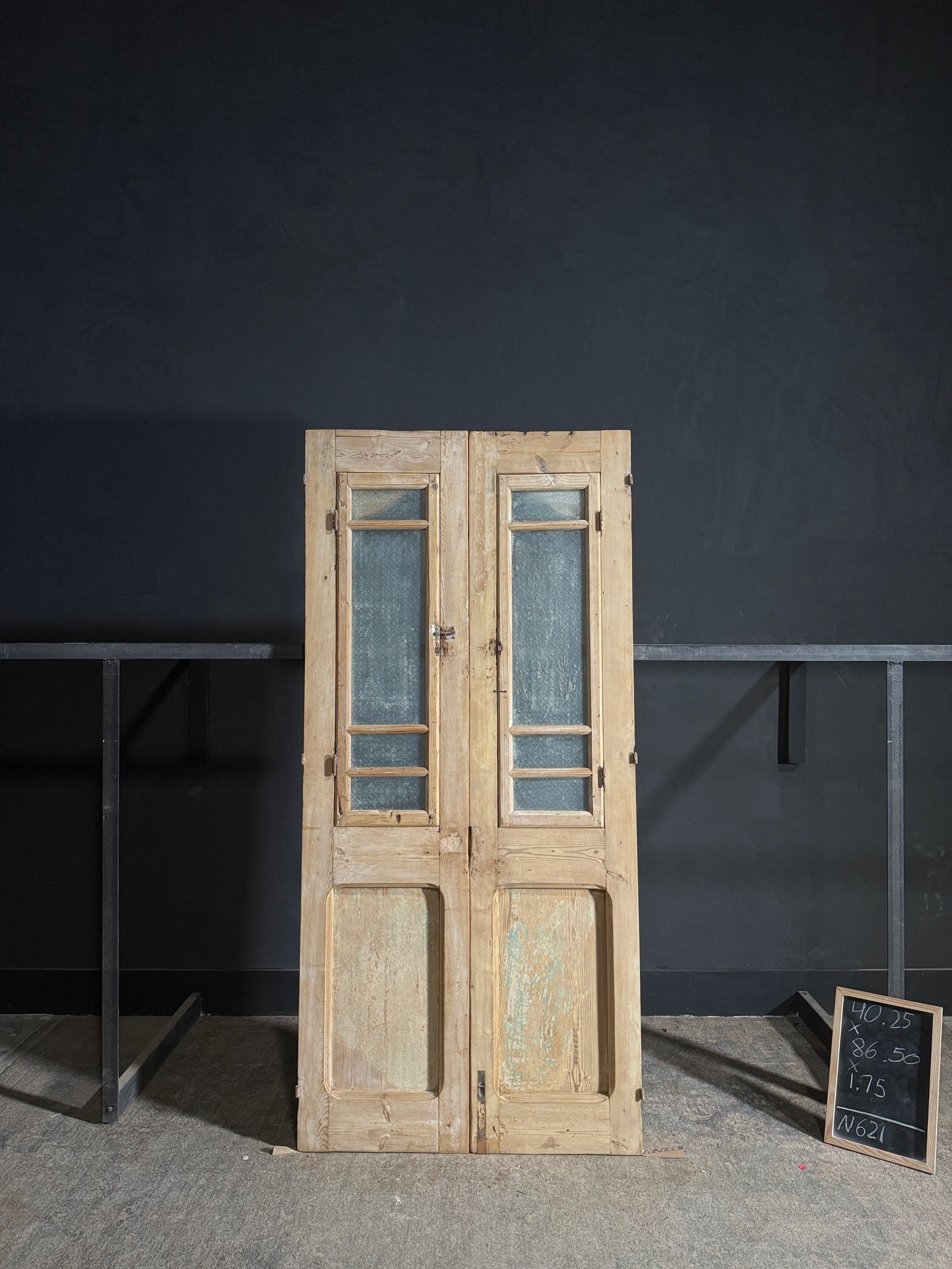 Antique Carved French Doors - 40.25x86.5 - N621