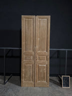 Antique 3 Panel Solid Double Doors - 43.25x109.5 - N333
