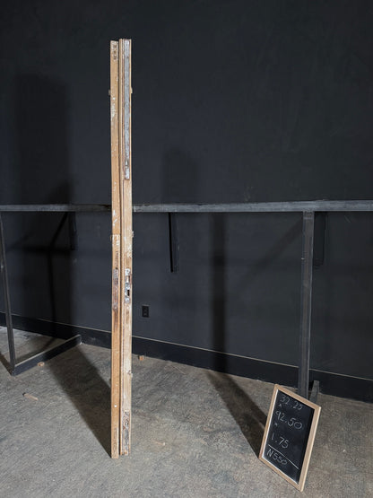 Antique 3 Panel Solid Double Doors - 32.25x92.5 - N550