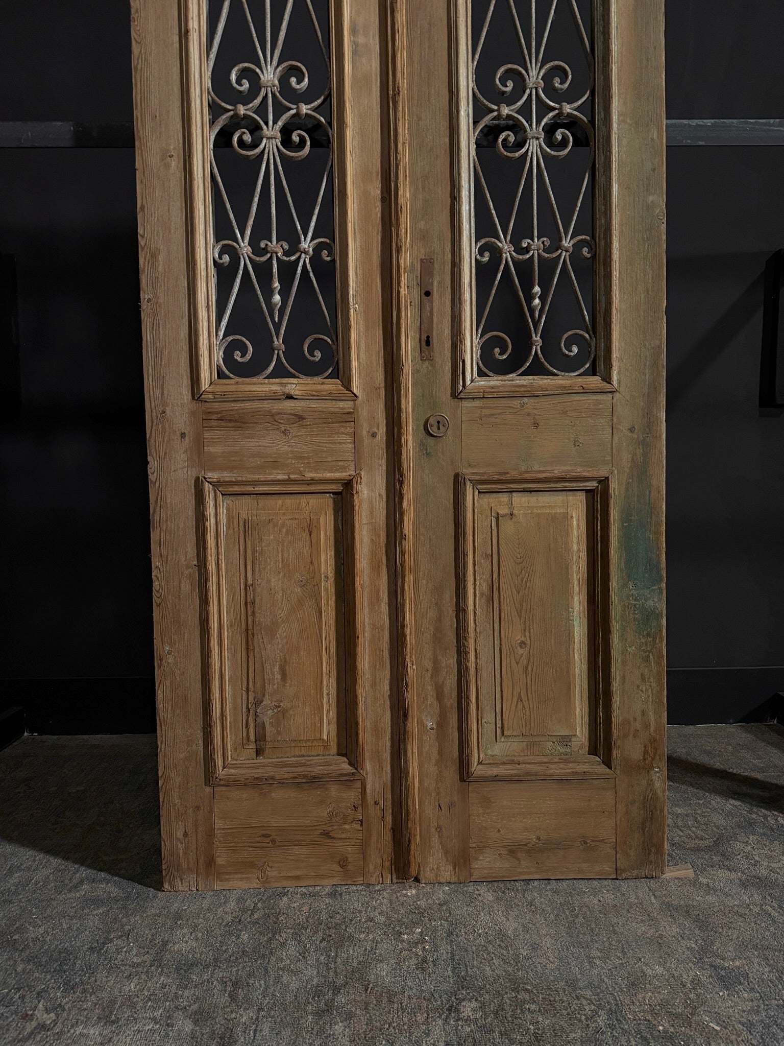 Antique Iron French Doors - 40x87.75 - N42