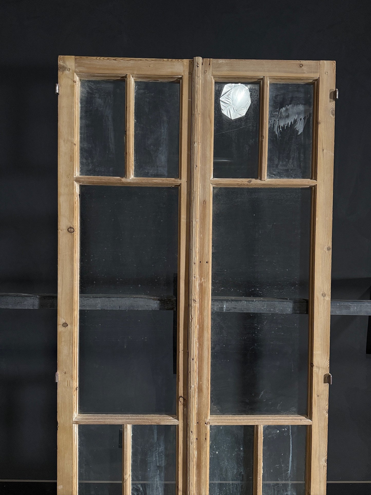 Antique Glass 5 Lite French Doors - 39.5x94 - N492