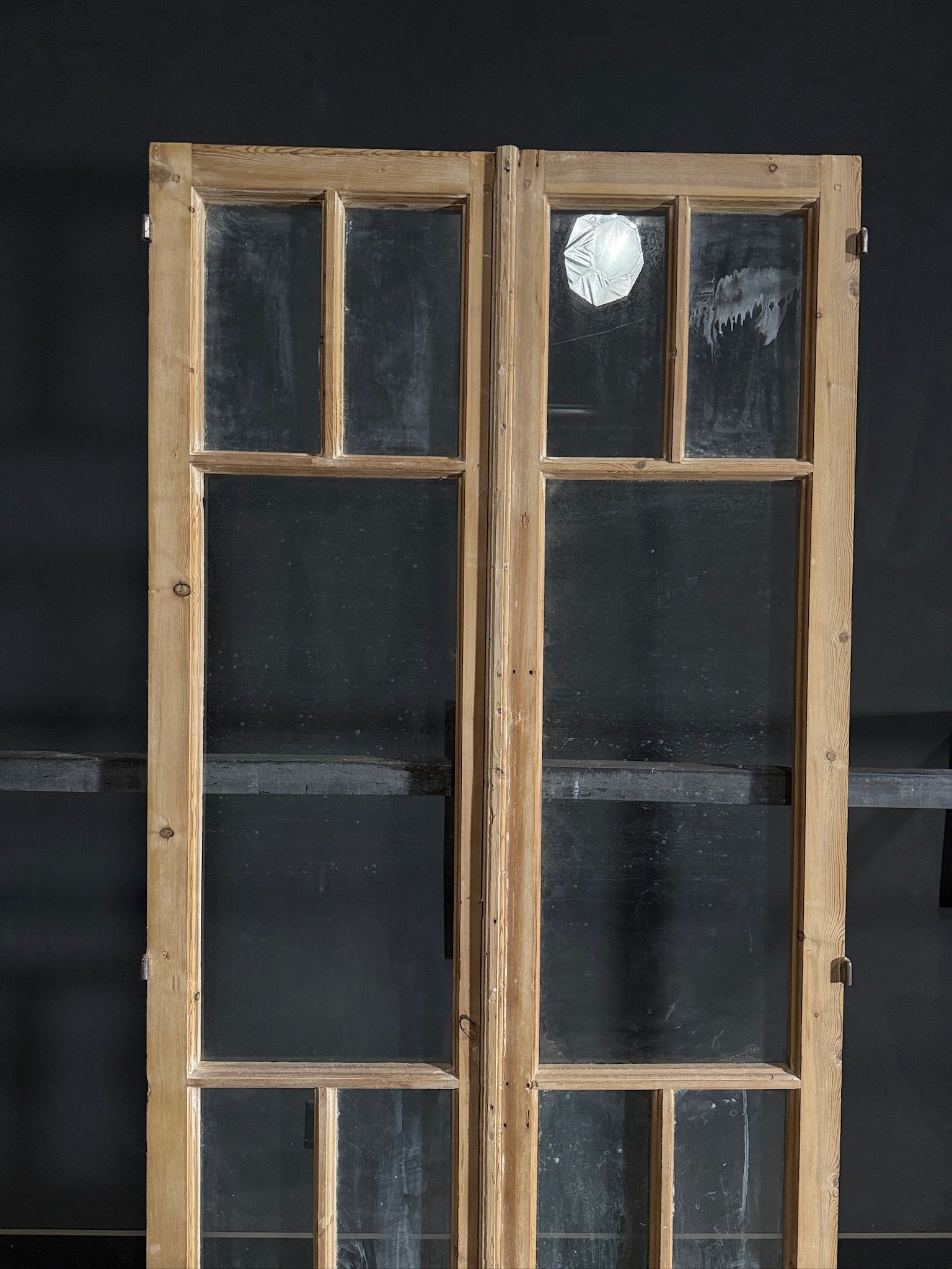 Antique Glass 5 Lite French Doors - 39.5x94 - N492